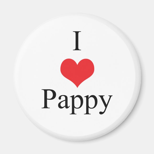 Imán Amo la papía (del corazón) (Frente)
