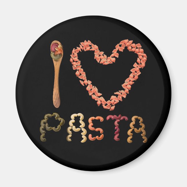 Imán Amo la pasta  (Frente)