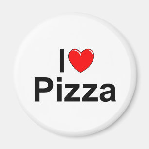 Imán Amo la pizza (del corazón)
