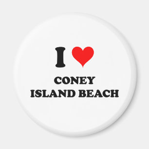 Imán Amo la playa de Coney Island
