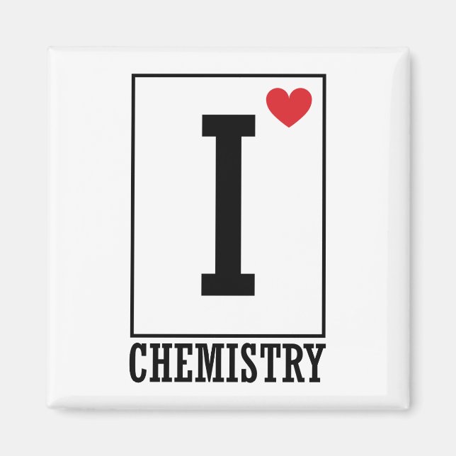 Imán Amo la Química (Frente)