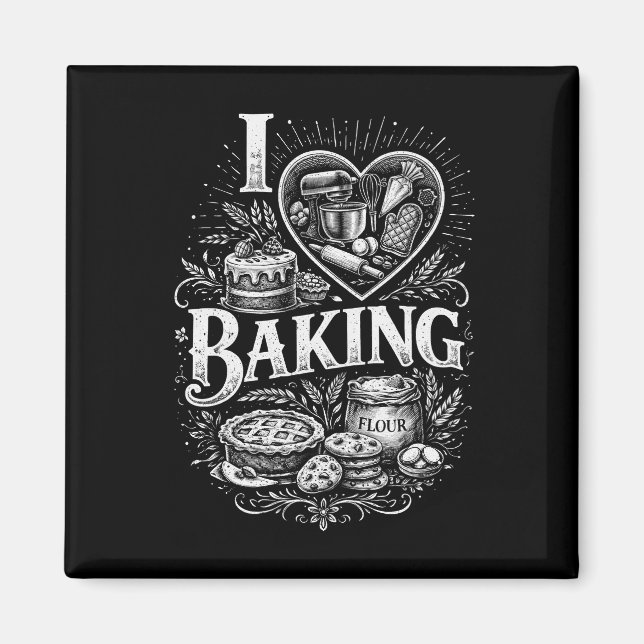 Imán Amo la repostería (Frente)