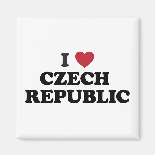 Imán Amo la República Checa (Frente)