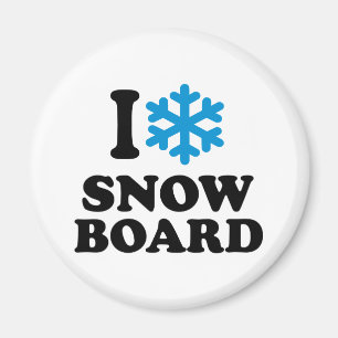 Imán Amo la snowboard