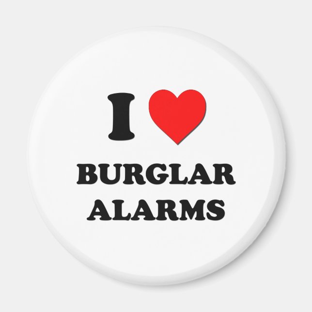 Imán Amo las alarmas de Burglar (Frente)