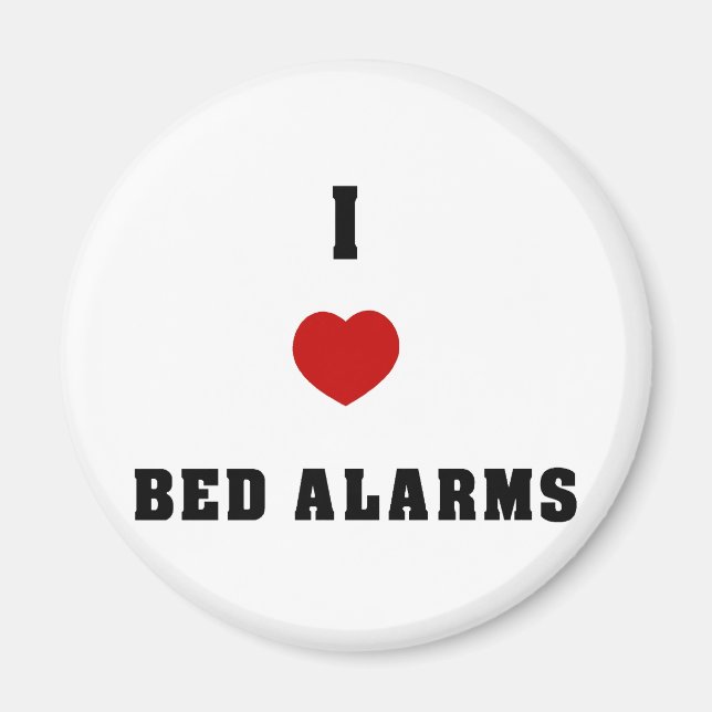 Imán Amo las alarmas de cama (Frente)
