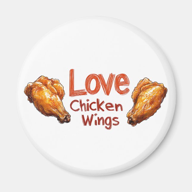 Imán Amo las algas de pollo Perfecto para los amantes d (Frente)