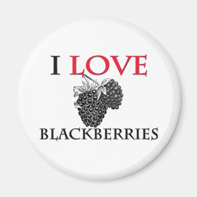 Imán Amo las Blackberries (Frente)