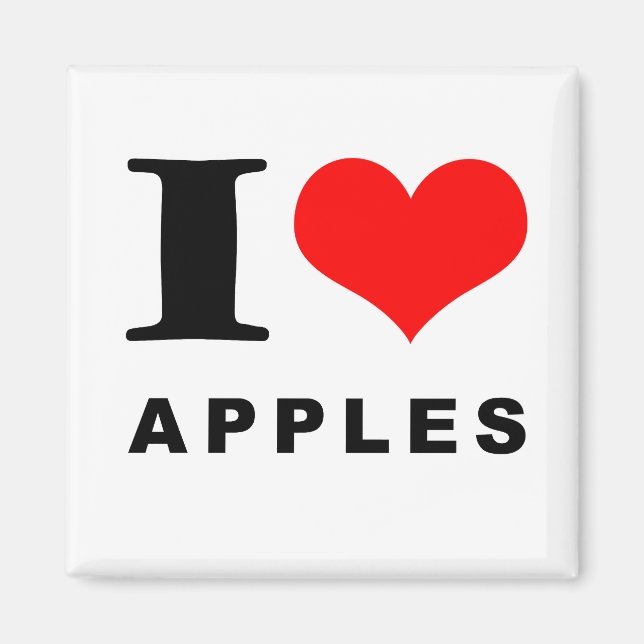 Imán Amo las manzanas (Frente)