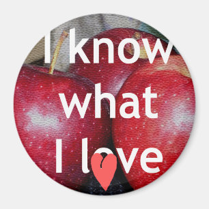 Imán Amo las manzanas con compasión