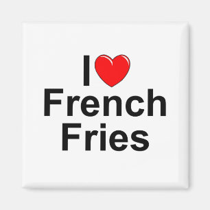 Imán Amo las patatas fritas (del corazón)
