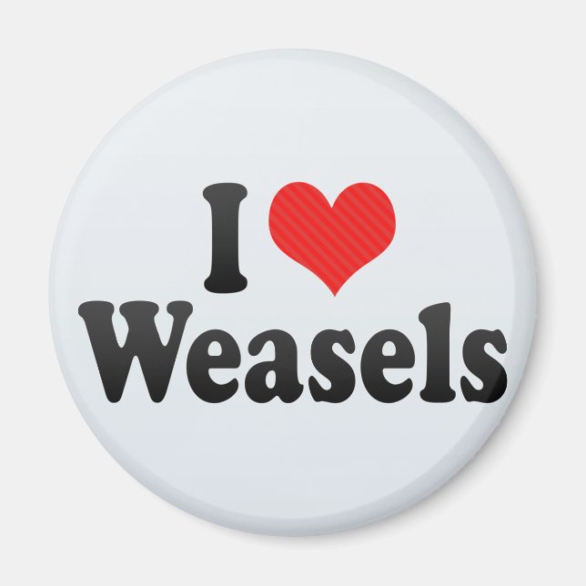 Imán Amo las Weasels (Frente)
