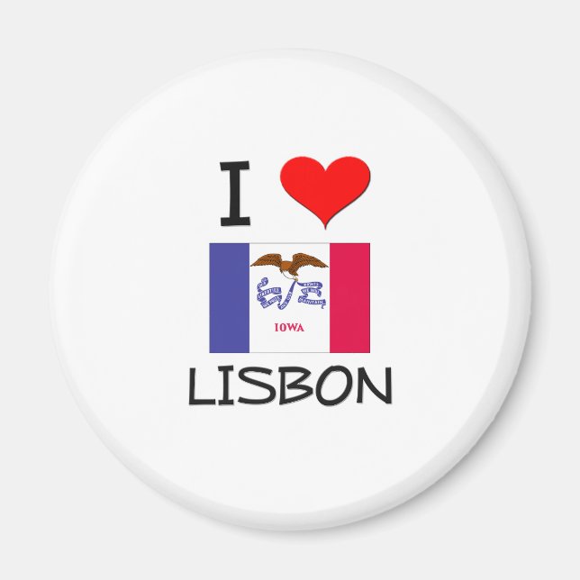 Imán Amo LISBON Iowa (Frente)