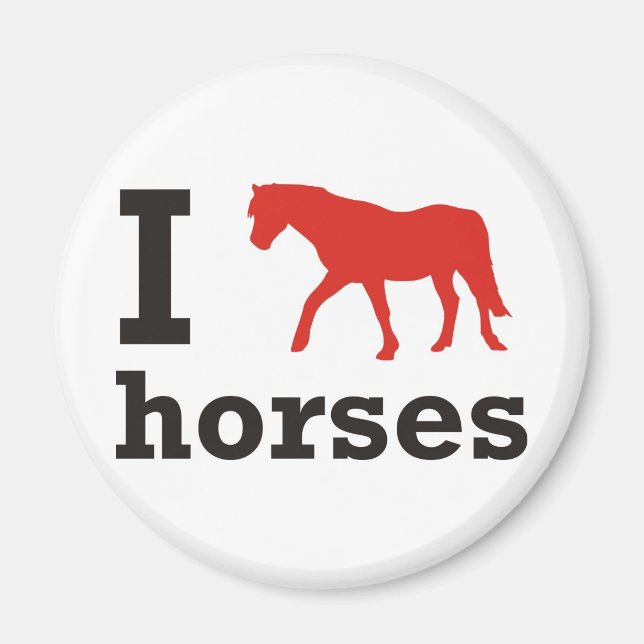 Imán Amo los Caballos (Frente)