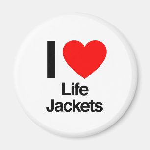 Imán amo los chalecos salvavidas