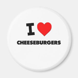 Imán Amo los cheeseburgers