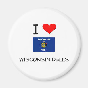 Imán Amo los Dells Wisconsin de Wisconsin