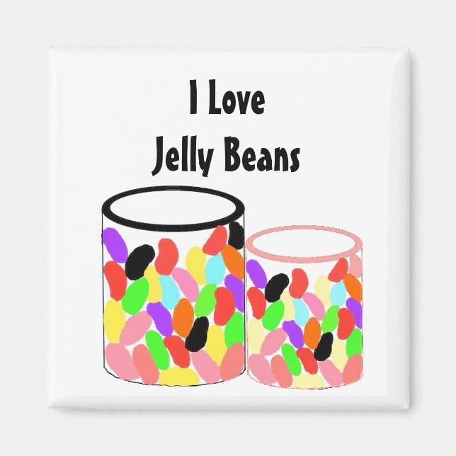 Imán Amo los Jelly Beans (Frente)