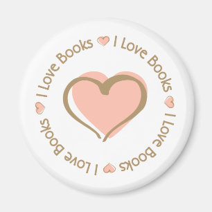 Imán Amo los libros del corazón