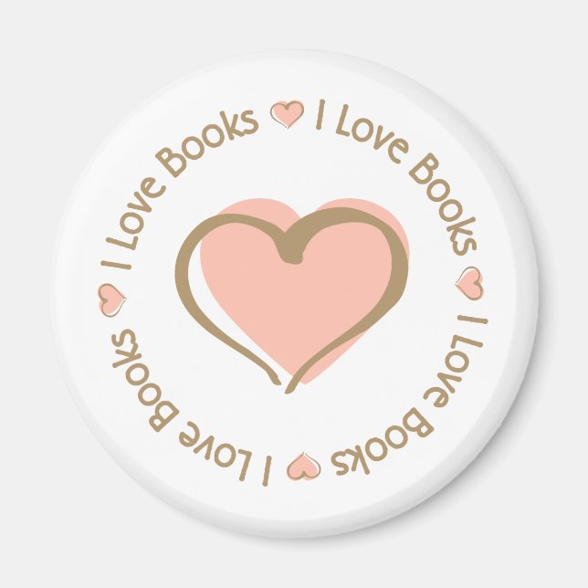 Imán Amo los Libros del Corazón (Frente)