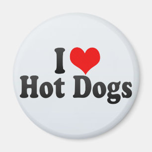 Imán Amo los perritos calientes
