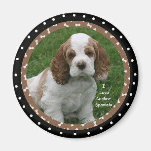 Imán Amo los perros de cocker spaniel