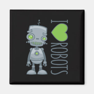 Imán Amo los robots