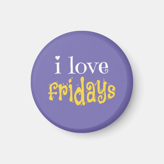 Imán Amo los viernes (Frente)