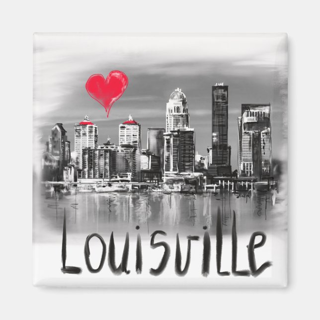 Imán amo Louisville (Frente)