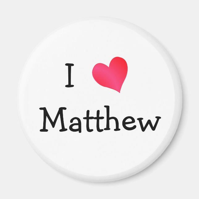 Imán Amo Matthew (Frente)