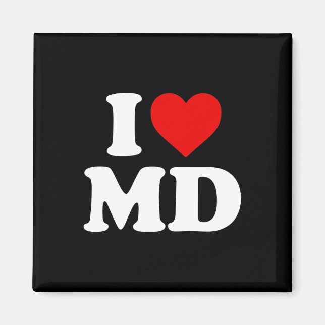 Imán Amo Md Heart Maryland (Frente)