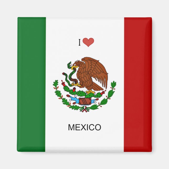 Imán Amo México, Bandera de México (Frente)