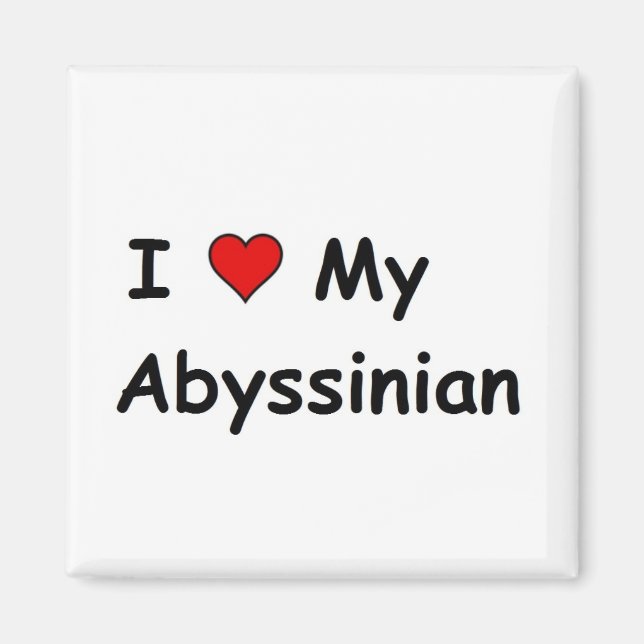 Imán Amo Mi Abysinian (Frente)
