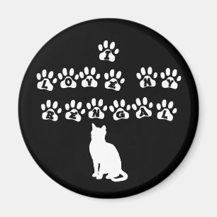 Imán Amo mi Bengala--Texto blanco