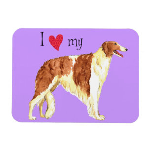 Imán Amo mi Borzoi