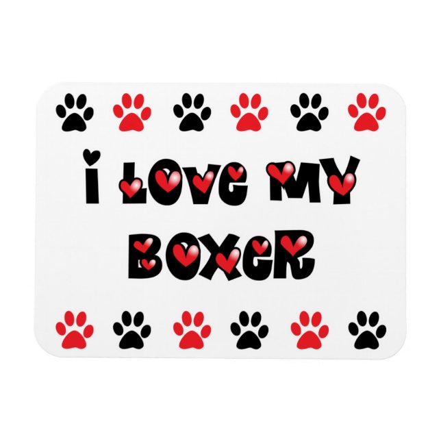 Imán Amo Mi Boxer (Horizontal)