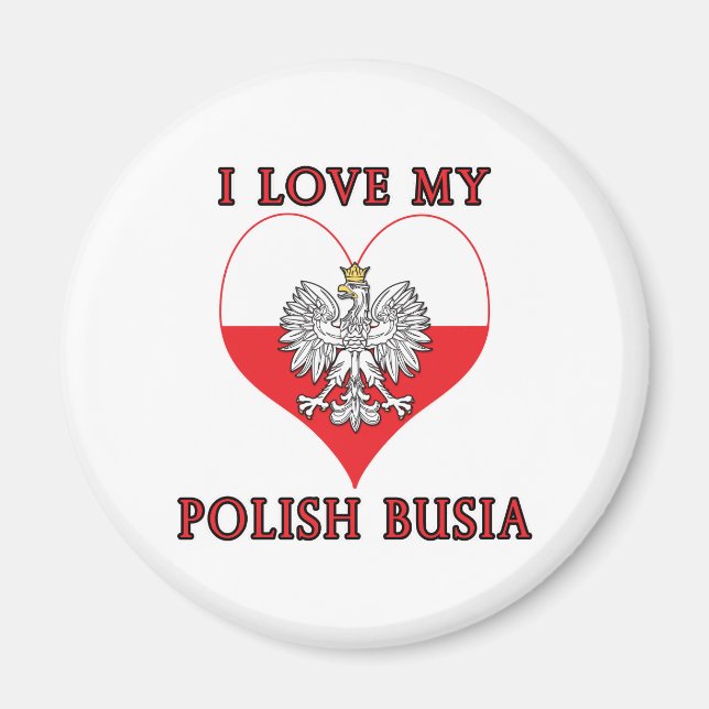 Imán Amo Mi Busia Polaca (Frente)