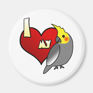 Imán Amo mi Cockatiel