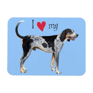 Imán Amo mi Coonhound de Bluetick