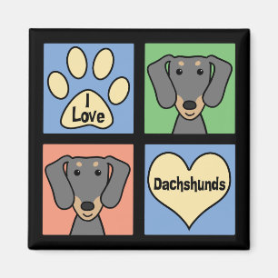 Imán Amo mi Dachshund