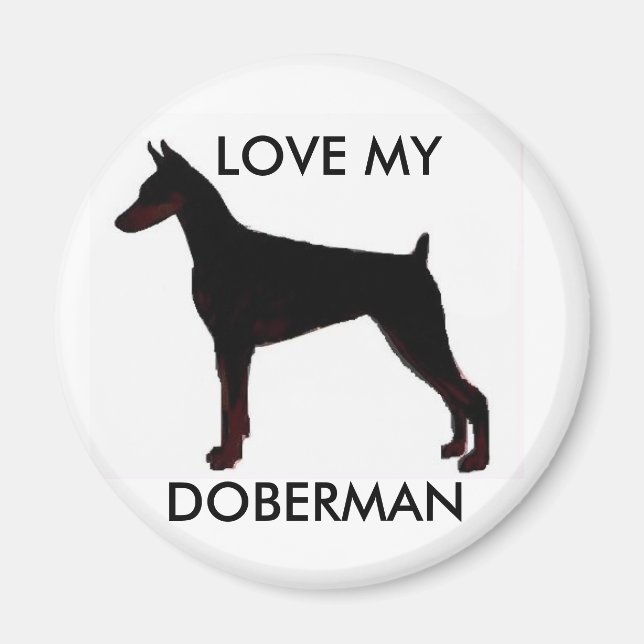 IMÁN AMO MI, DOBERMAN (Frente)