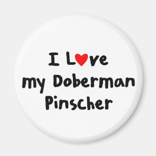 Imán Amo mi doberman pinscher