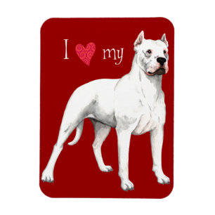 Imán Amo mi Dogo Argentino