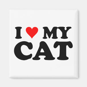 Imán Amo mi gato