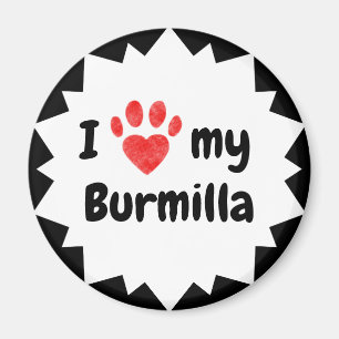 Imán Amo Mi Gato Burmilla