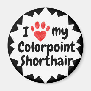 Imán Amo Mi Gato De Colorpoint Shorthair
