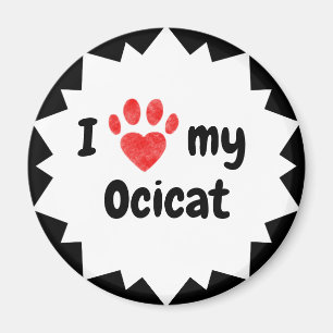 Imán Amo Mi Gato Ocicat