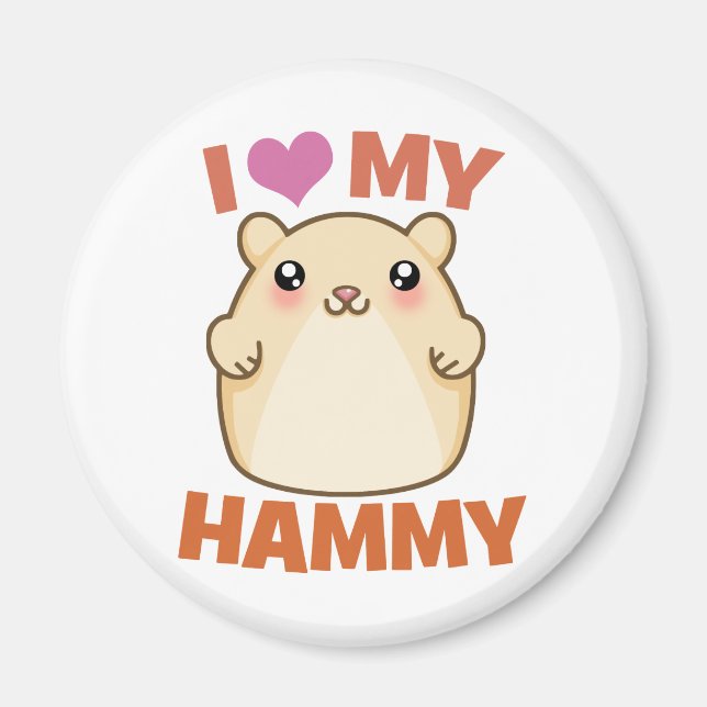 Imán Amo Mi Hammy (Frente)