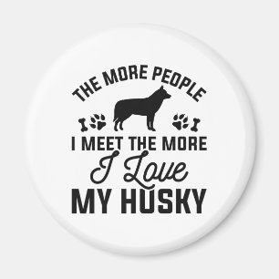 Imán Amo Mi Husky