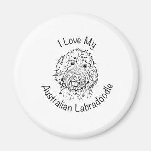 Imán Amo mi Labradoodle australiano